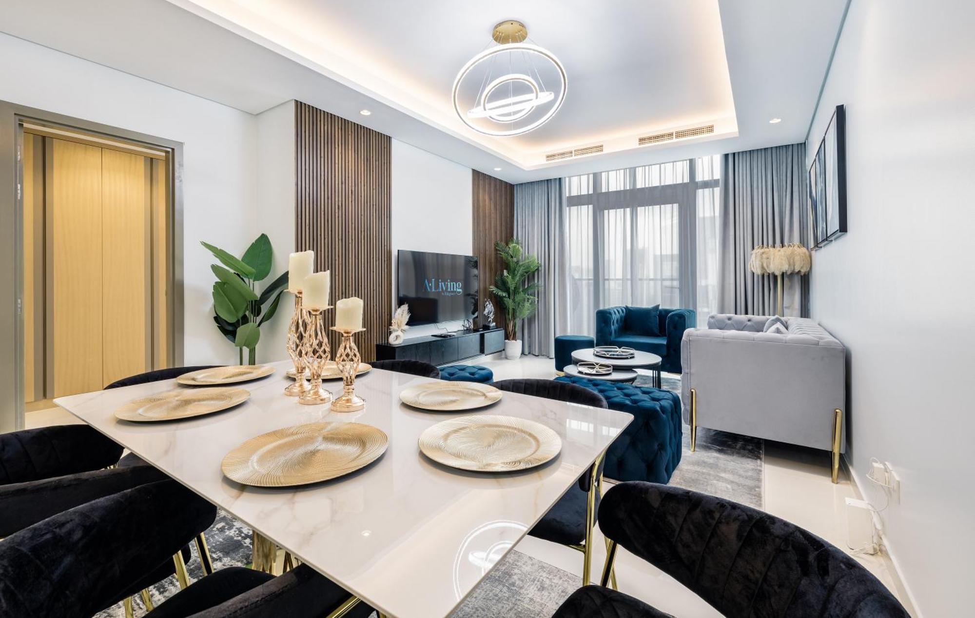 Aliving Luxe 2Br With Burj Khalifa View Infinity Pool Midtown-4704 Apartment Dubai Ngoại thất bức ảnh